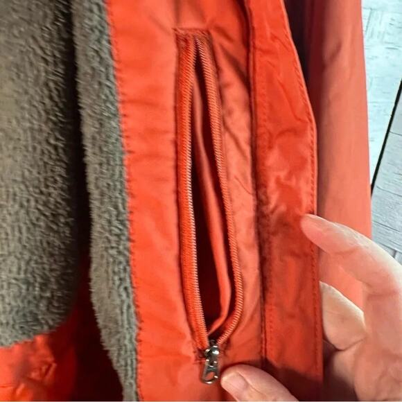 L.L. Bean Womens Winter Fleece Hooded Coat pockets rain snow resistant plus size - Picture 4 of 11